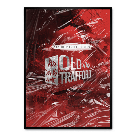 Old Trafford Stadium | Manchester United Wall Art | High-Quality Print | Football Fan Decor Poster | Home Decoration | Vintage Sports Poster | Office Decor | Gift for Soccer Enthusiasts