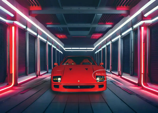 Red Black Luxury Car Ferraris-F40 Posters and Prints Canvas Painting Wall Art Pictures Modern Living Room Office Home Decor