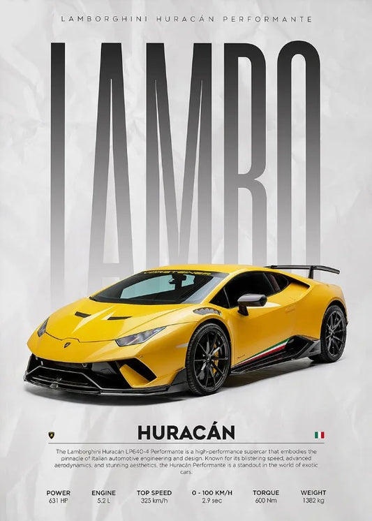 Lamborghini Veneno Huracan STO Countach Poster Hyper Car Canvas Painting Super Car Print Wall Art Picture Room Home Decor Gifts