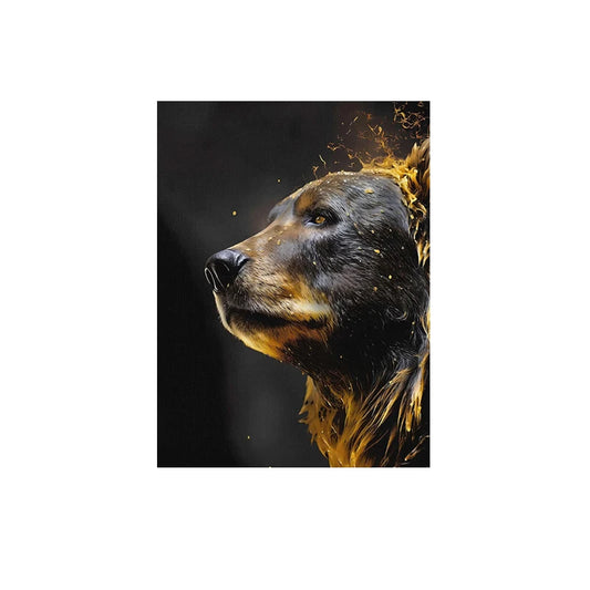 Stock Market Bull Bear Market Abstract Animal Art Poster and Prints Modern Art Canvas Painting For Office Living Room Home Decor