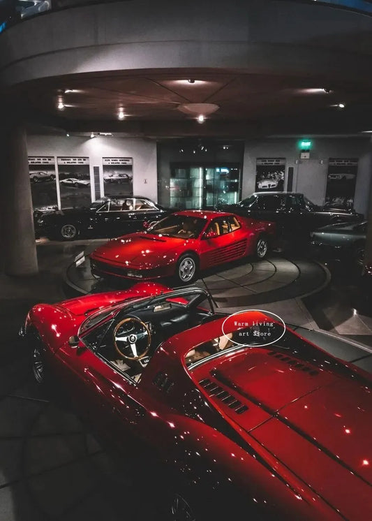 Red Black Luxury Car Ferraris-F40 Posters and Prints Canvas Painting Wall Art Pictures Modern Living Room Office Home Decor