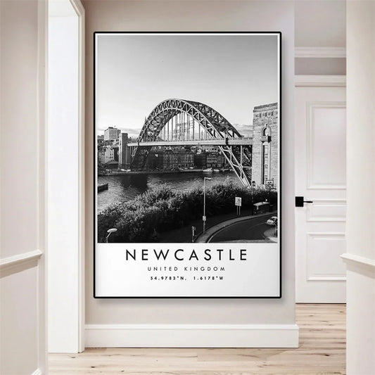Tyne Bridge Poster | Iconic Newcastle Landmark | United Kingdom Wall Art | Home Decor
