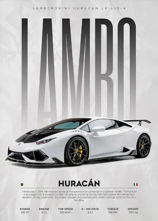 Lamborghini Veneno Huracan STO Countach Poster Hyper Car Canvas Painting Super Car Print Wall Art Picture Room Home Decor Gifts