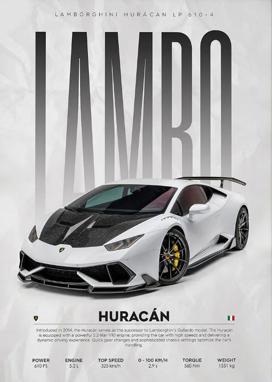 Lamborghini Veneno Huracan STO Countach Poster Hyper Car Canvas Painting Super Car Print Wall Art Picture Room Home Decor Gifts