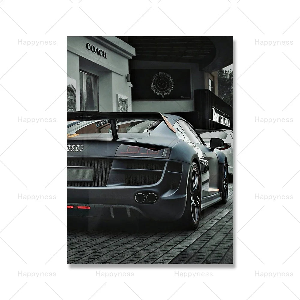 Audi R8 Liberty Walk Poster | Luxury Art Print | Classic Elegance & Timeless Style for Home Decor