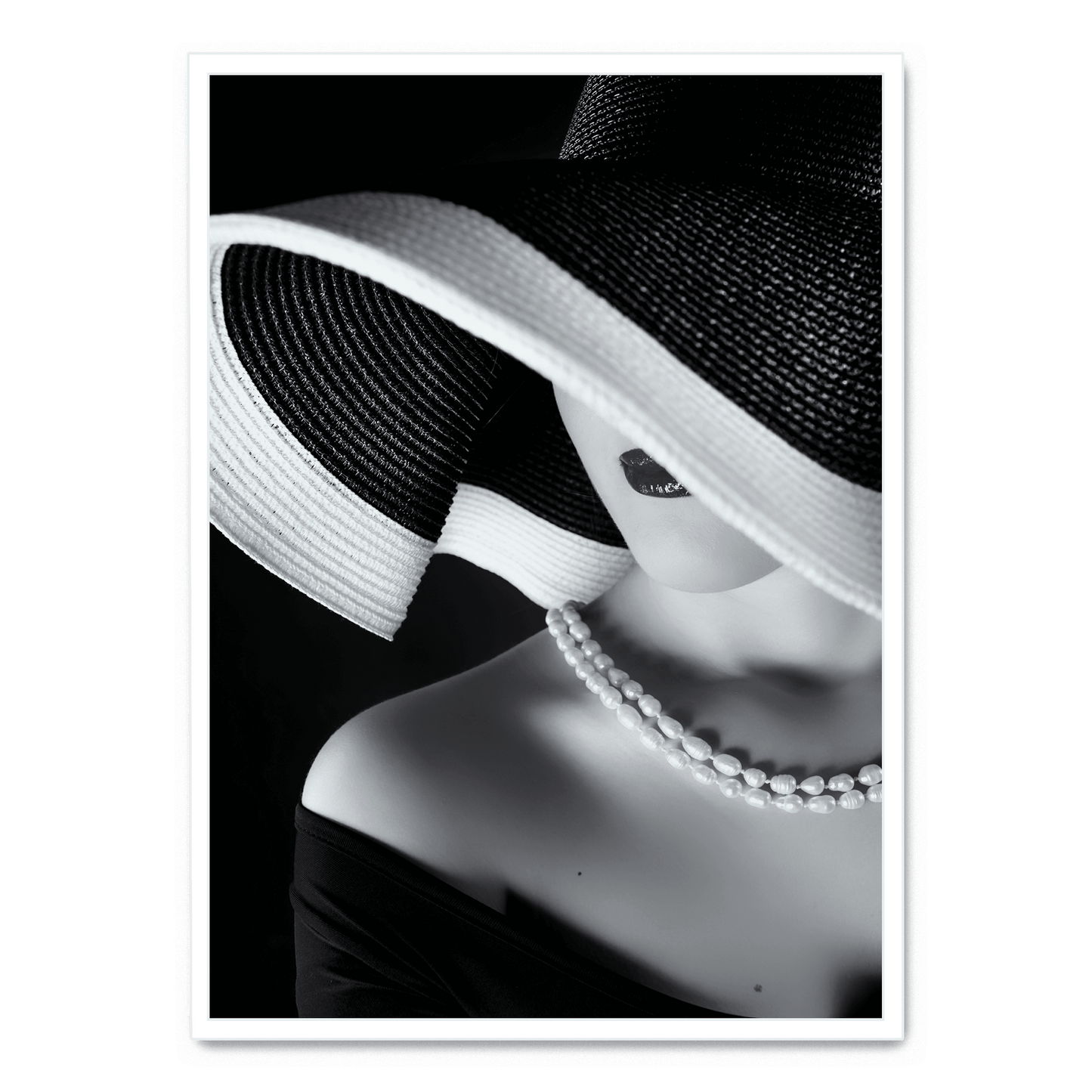 La Femme au Chapeau | Elegant Woman with Hat Art Poster | Fashion-Inspired Vintage Wall Art Decor | High-Quality Print | Home & Office Decor