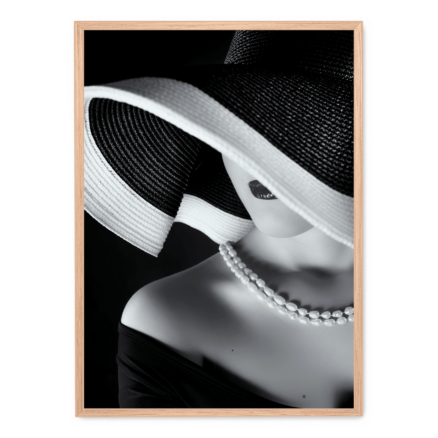 La Femme au Chapeau | Elegant Woman with Hat Art Poster | Fashion-Inspired Vintage Wall Art Decor | High-Quality Print | Home & Office Decor