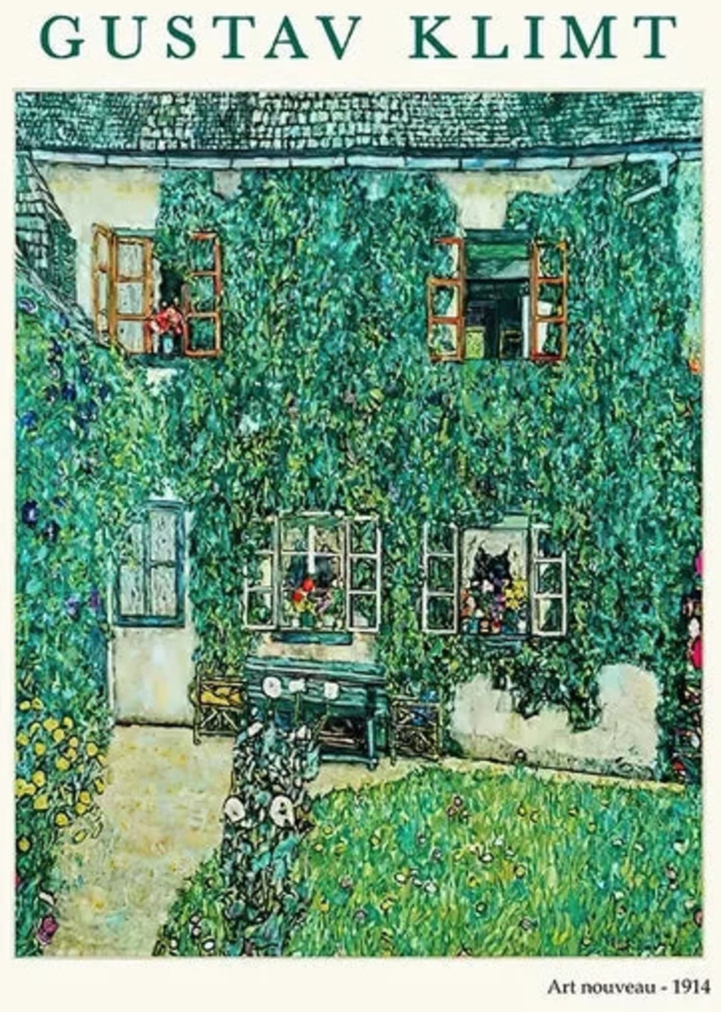 Gustav Klimt | The House of Guardaboschi | Art Nouveau Poster | Fine Art Print | Wall Decor | Home Interior Design | Artistic Decorations | Vintage Art Poster