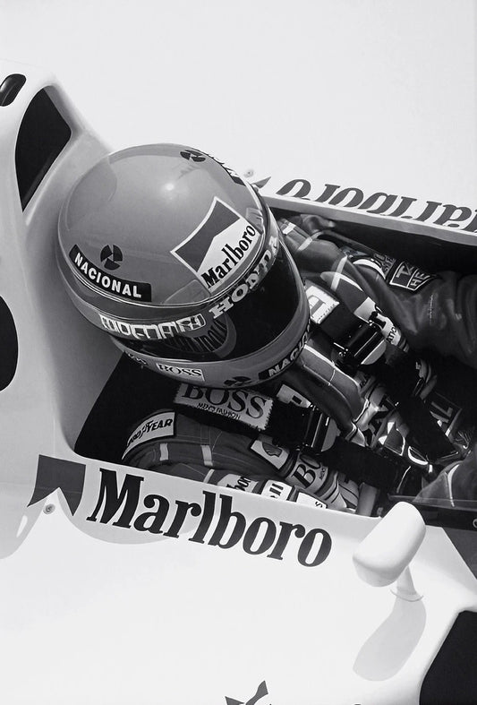 Vintage F1 Monaco Racing Poster | Black and White Sports Car Photo Canvas | Wall Art Decor