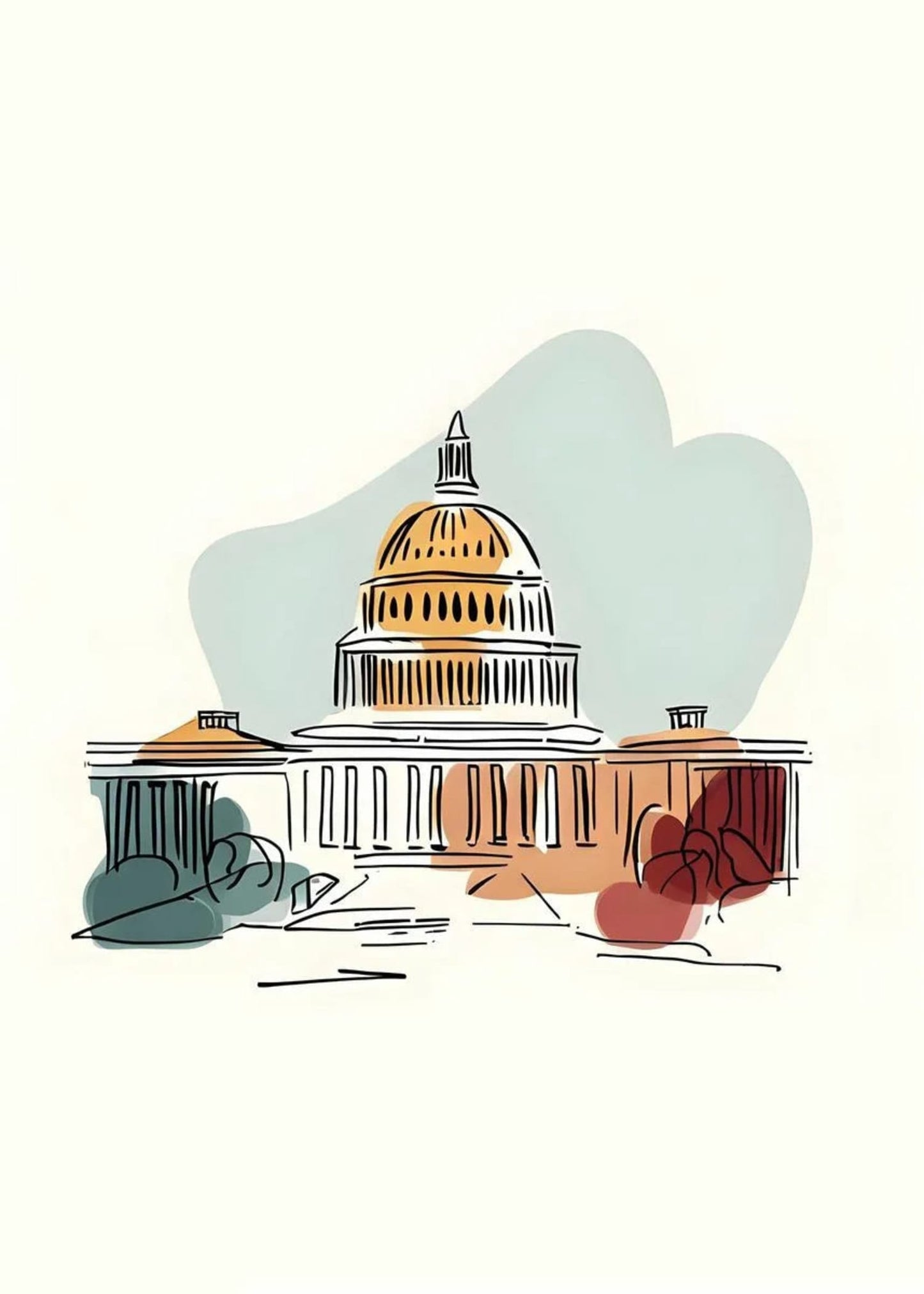 US Capitol Building | Minimalistic Design