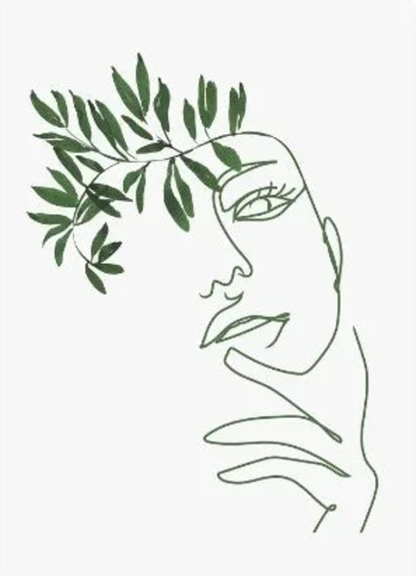 Modern Botanical Harmony | Nature Arches Floral Composition | Art Print Poster for Home Decor