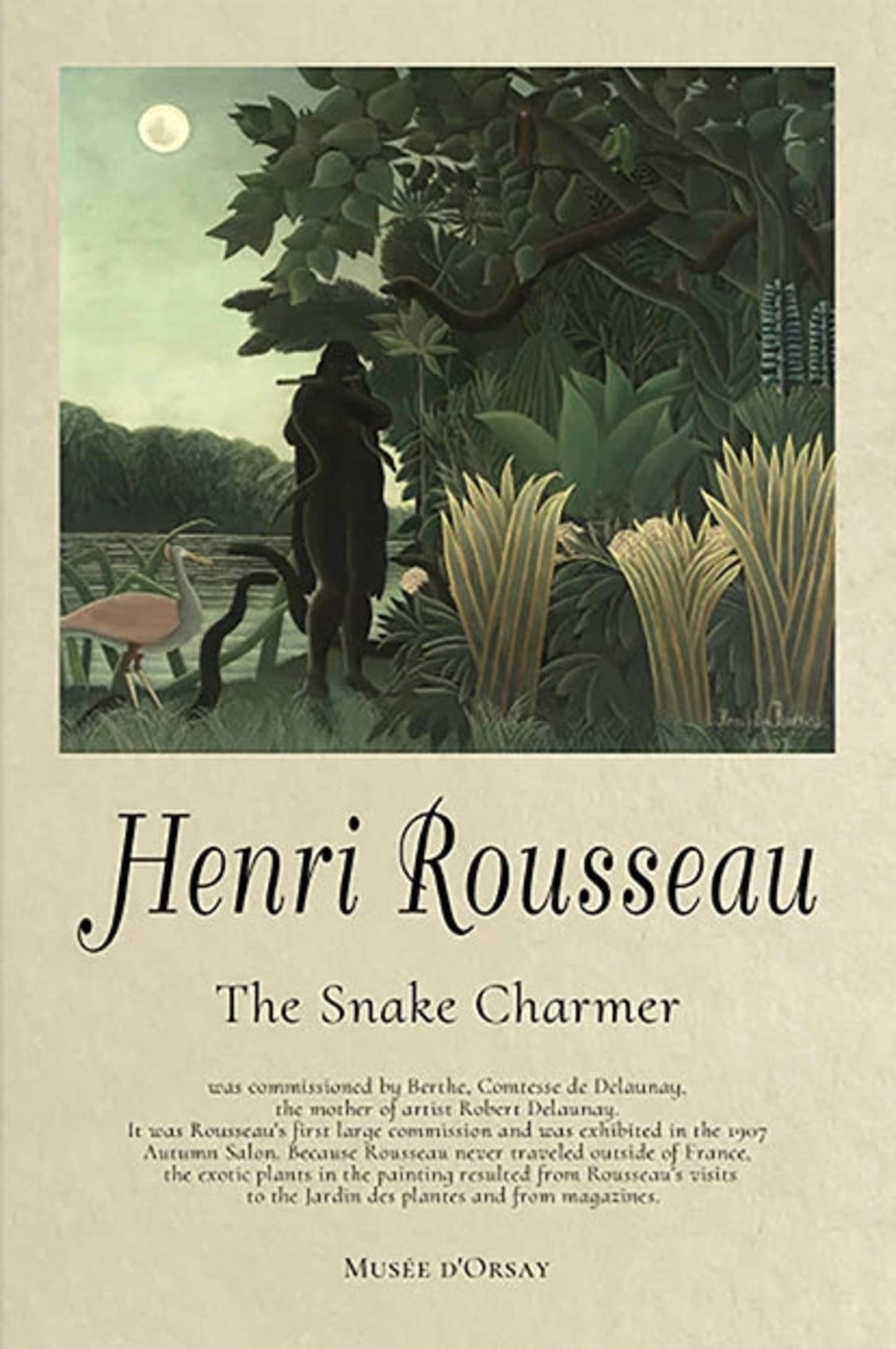 Henri Rousseau The Snake Charmer | Exotic Jungle Scene Poster | Art Print for Home Decor