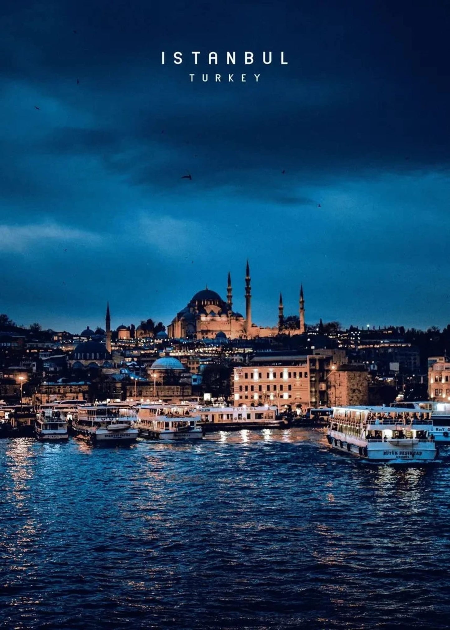 Sultan Ahmed Mosque | Nighttime Istanbul | Blue Tones