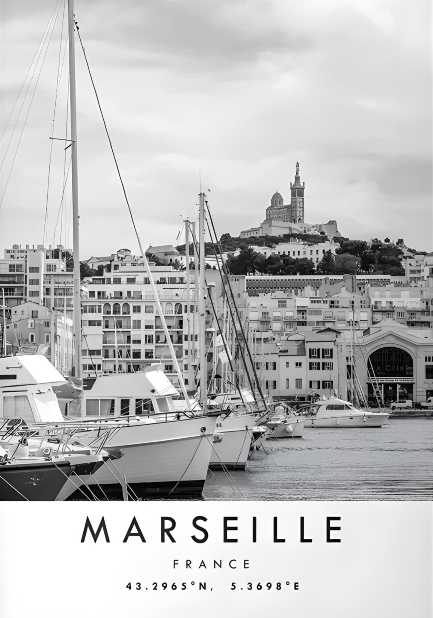 Old Port of Marseille | Historic France Art