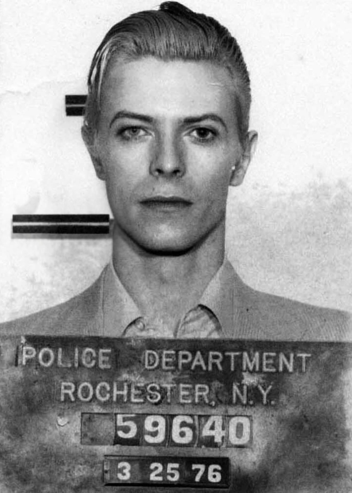 David Bowie | Vintage Mugshot