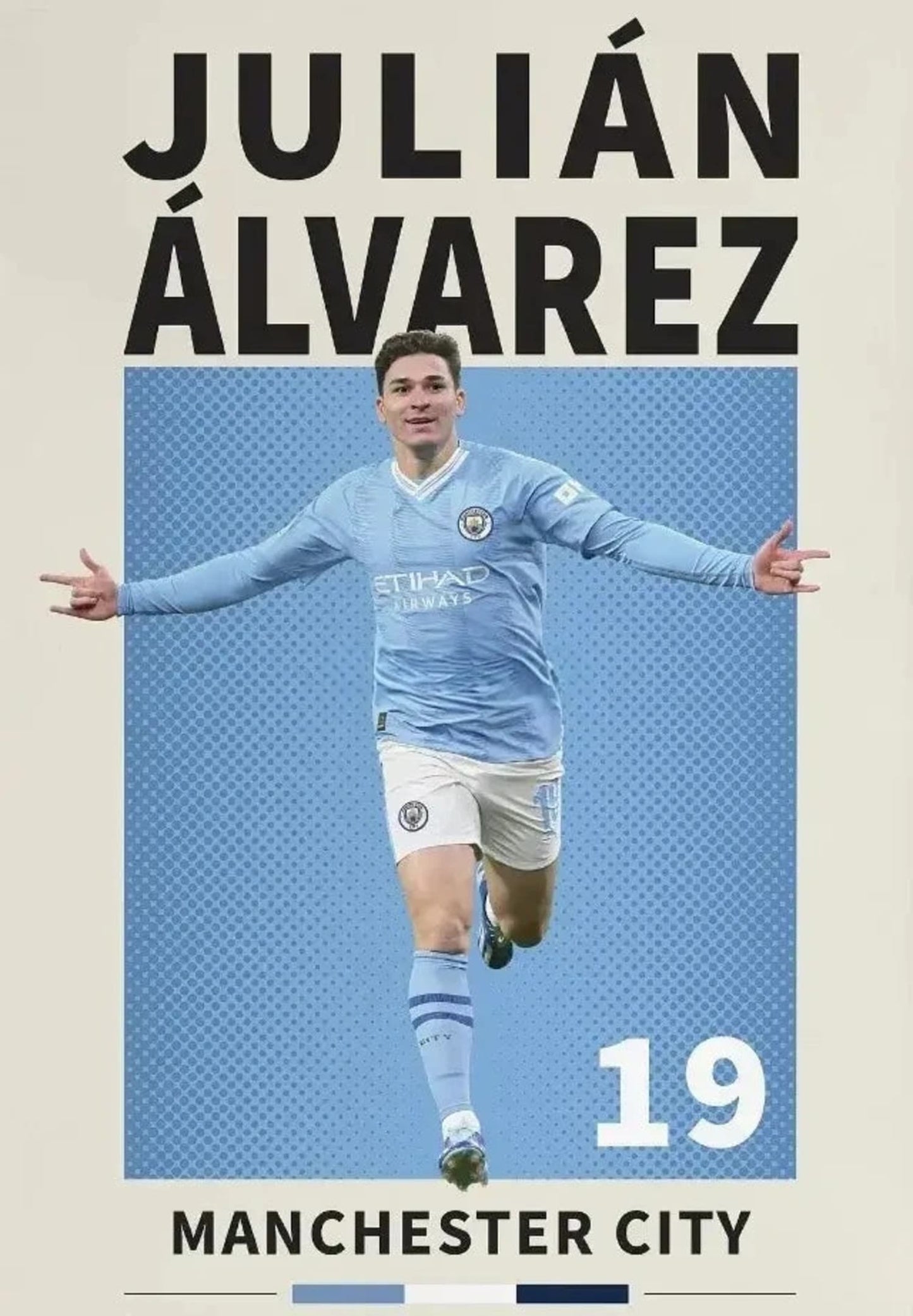 Julian Alvarez | Famous Football Players Poster | Soccer Star Artwork | Wall Decor