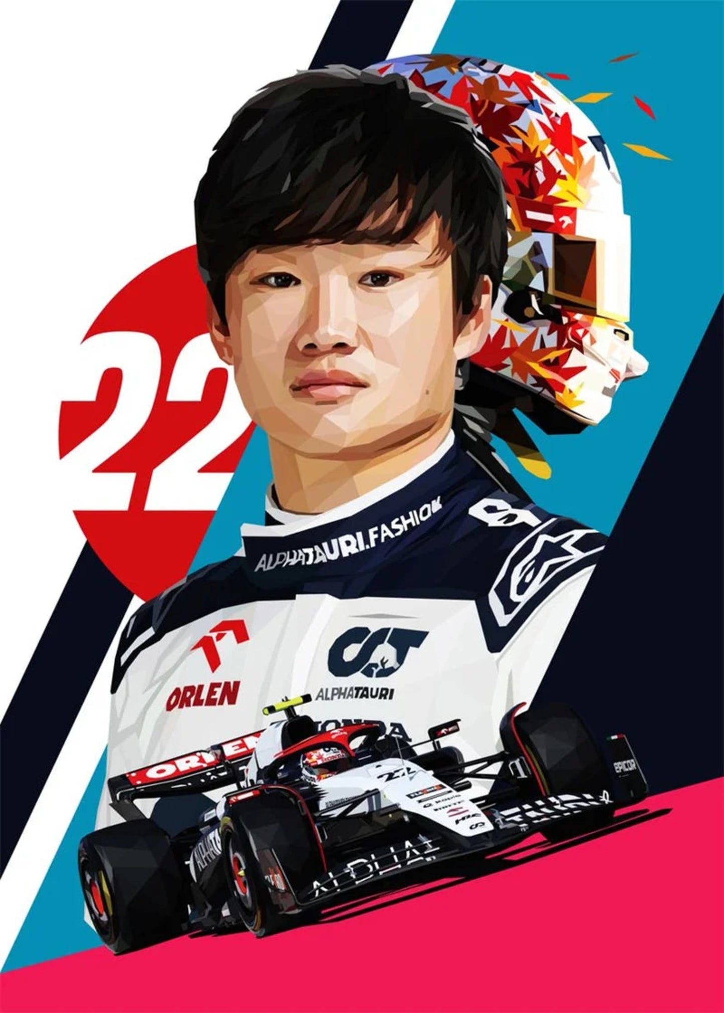 Yuki Tsunoda | F1 Racer Helmet