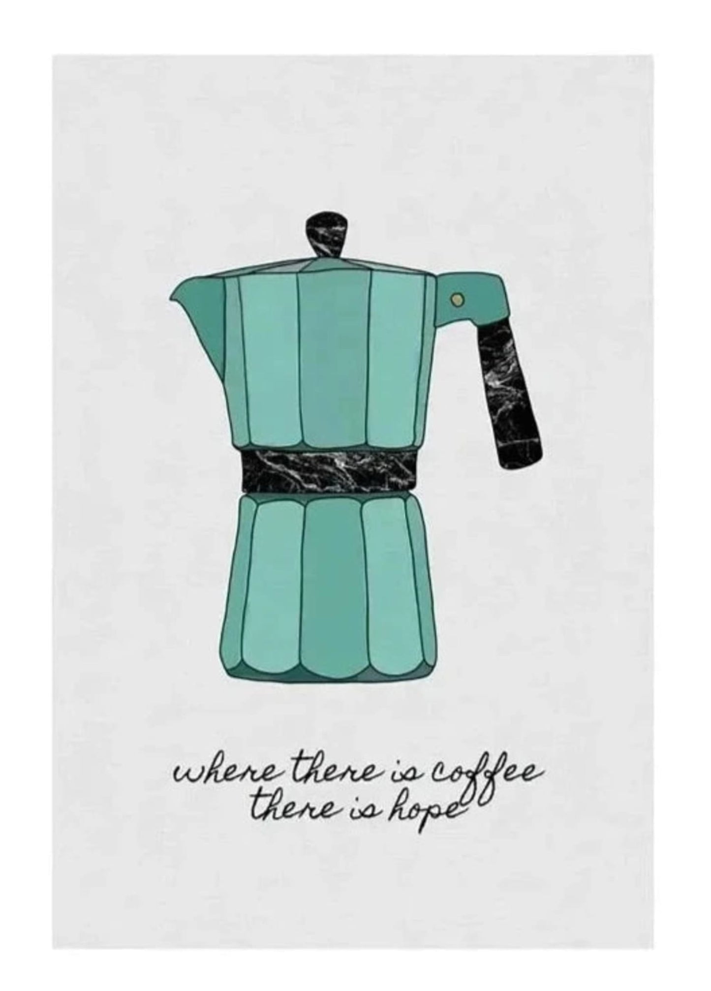 Coffee Kettle Art | Motivational Coffee Quote | Inspirational Art Kitchen Decor Poster