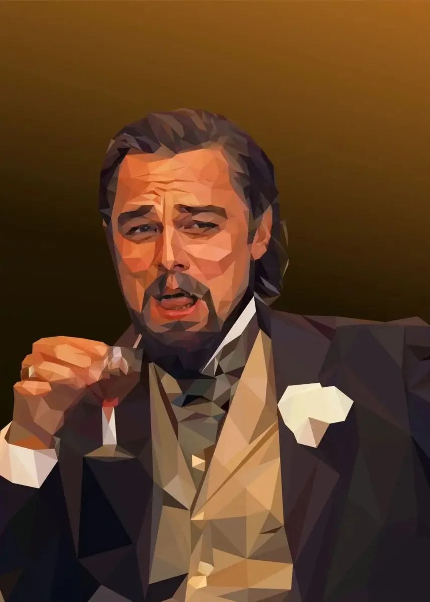 The Wolf of Wall Street Poster | Leonardo DiCaprio Canvas Print | Home Decor | Classic Movie Wall Art | Living Room Decor