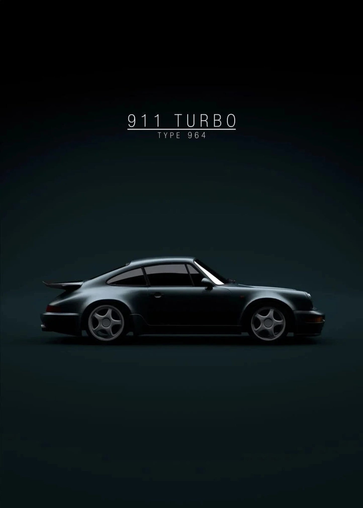 Porsche 911 Turbo | Iconic Car Art
