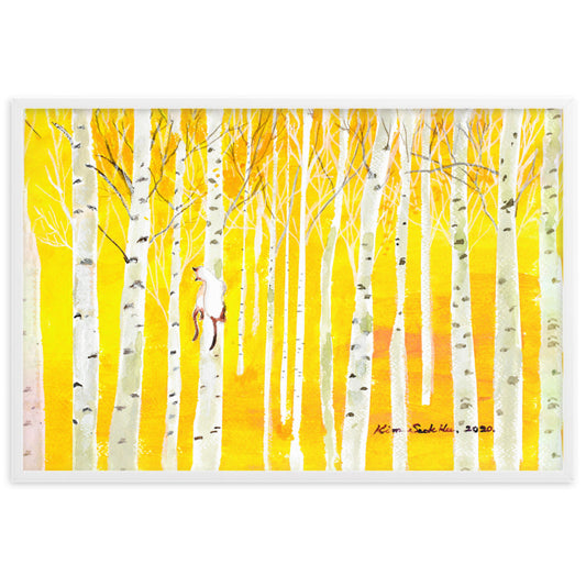 Poster - Birkenwald Birch Forest