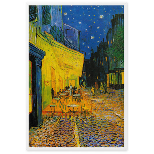 Dreamy Night Terras | Luminescent Landscape Art | Wall Decor Poster