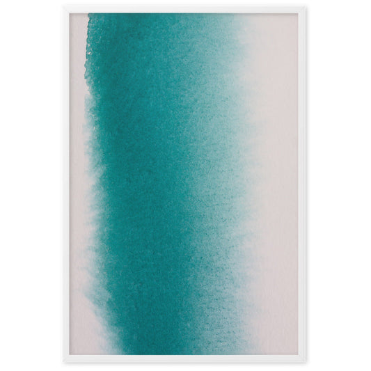 White Beach Scenic View | Tranquil Seaside Landscape Poster | Wall Art for Home Decor
