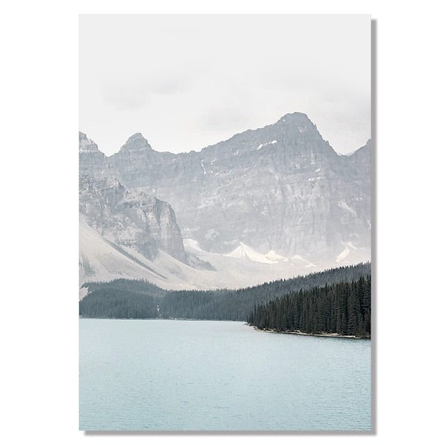 Nordic Fjord Landscape | Wall Art Poster | Scenic Nature Print | Home Decor | Scenic View Decor