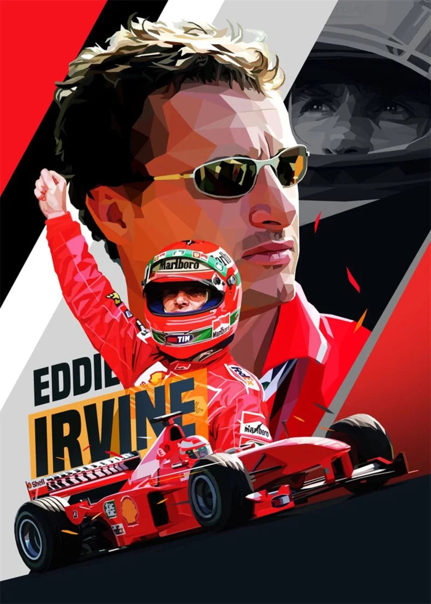 Eddie Irvine | Formula 1 Racer Helmet