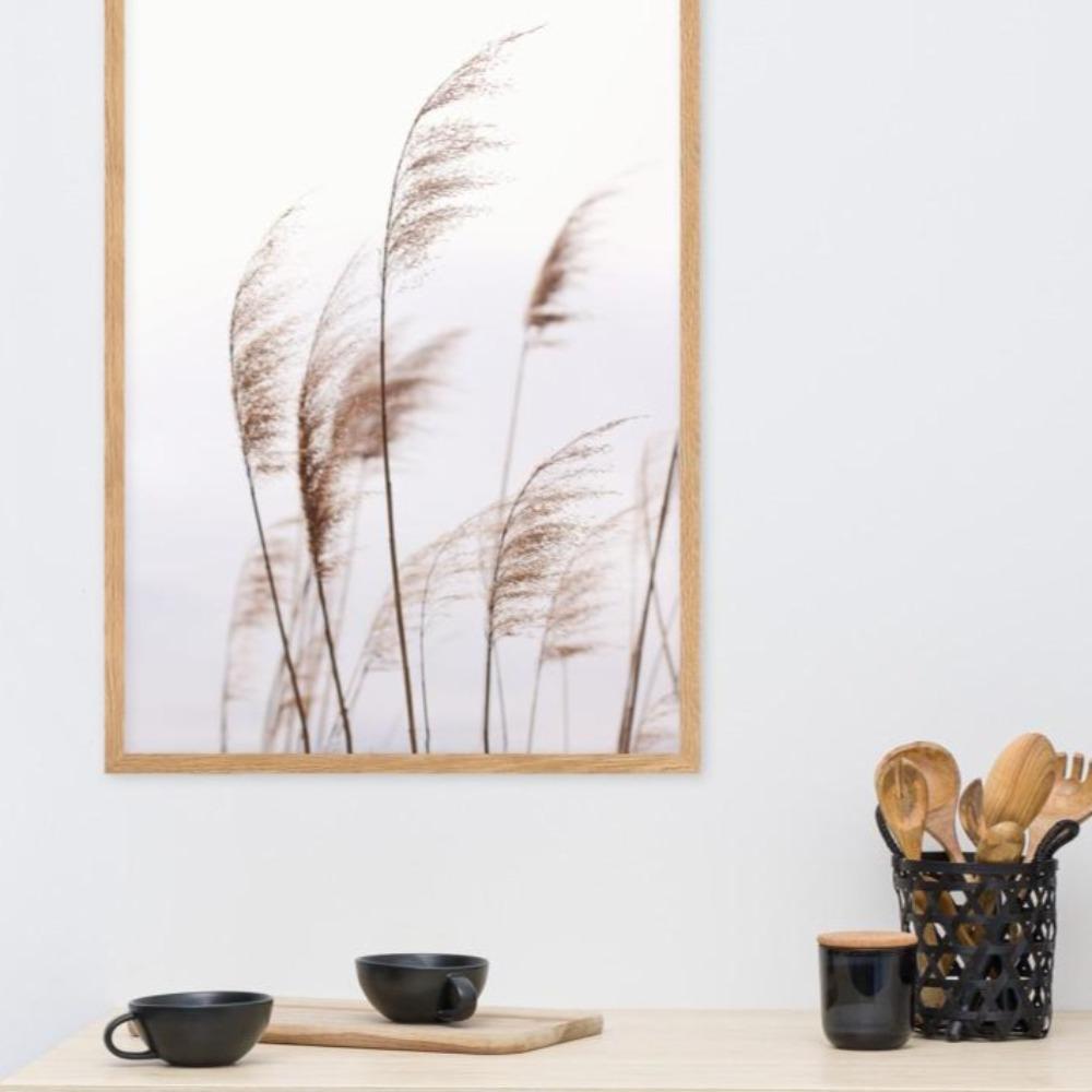 Windy Riets Scenic Landscape Poster | Nature Art Print | Home & Garden Decor | Wall Artwork