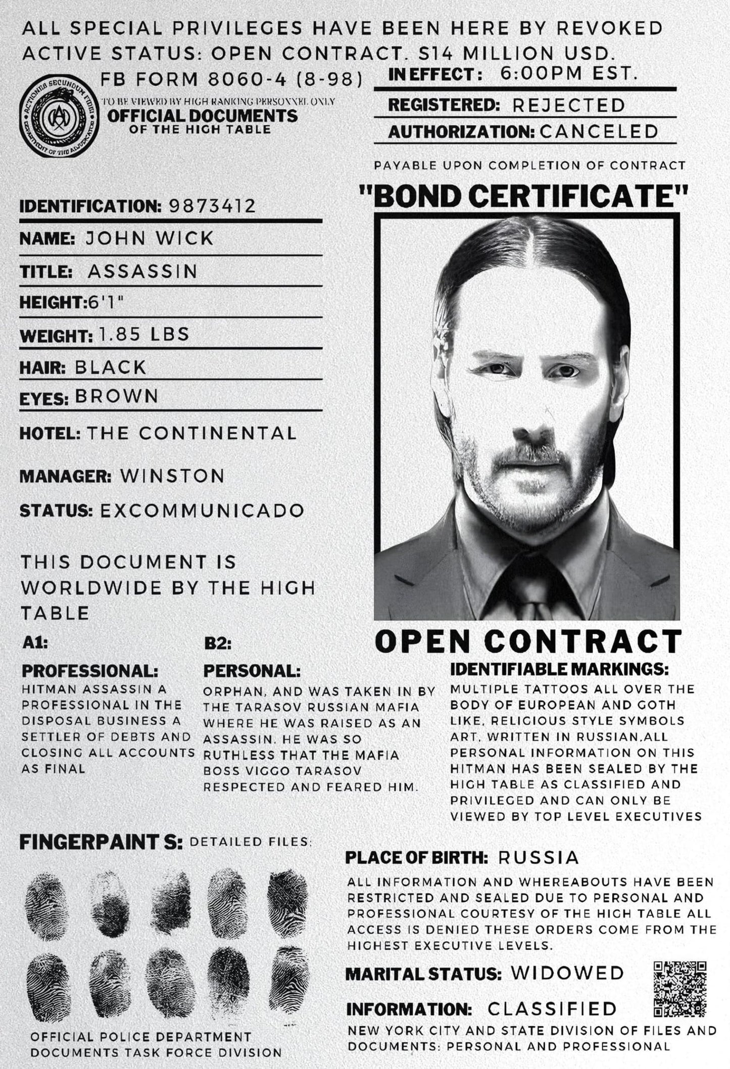 OPEN CONTRACT