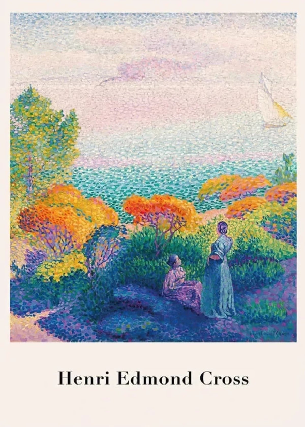 TWO WOMEN BY THE SHORE