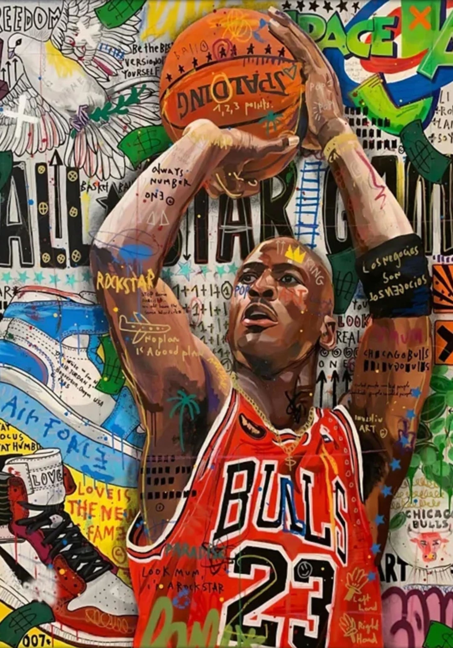 STREET GRAFFITI: MICHAEL JORDAN & BULLS