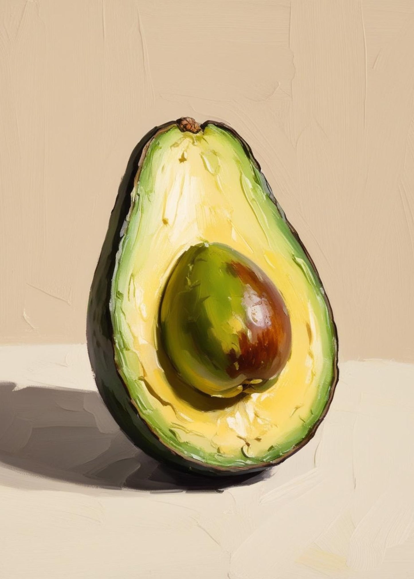 Avocado Illustration | Modern Botanical Art