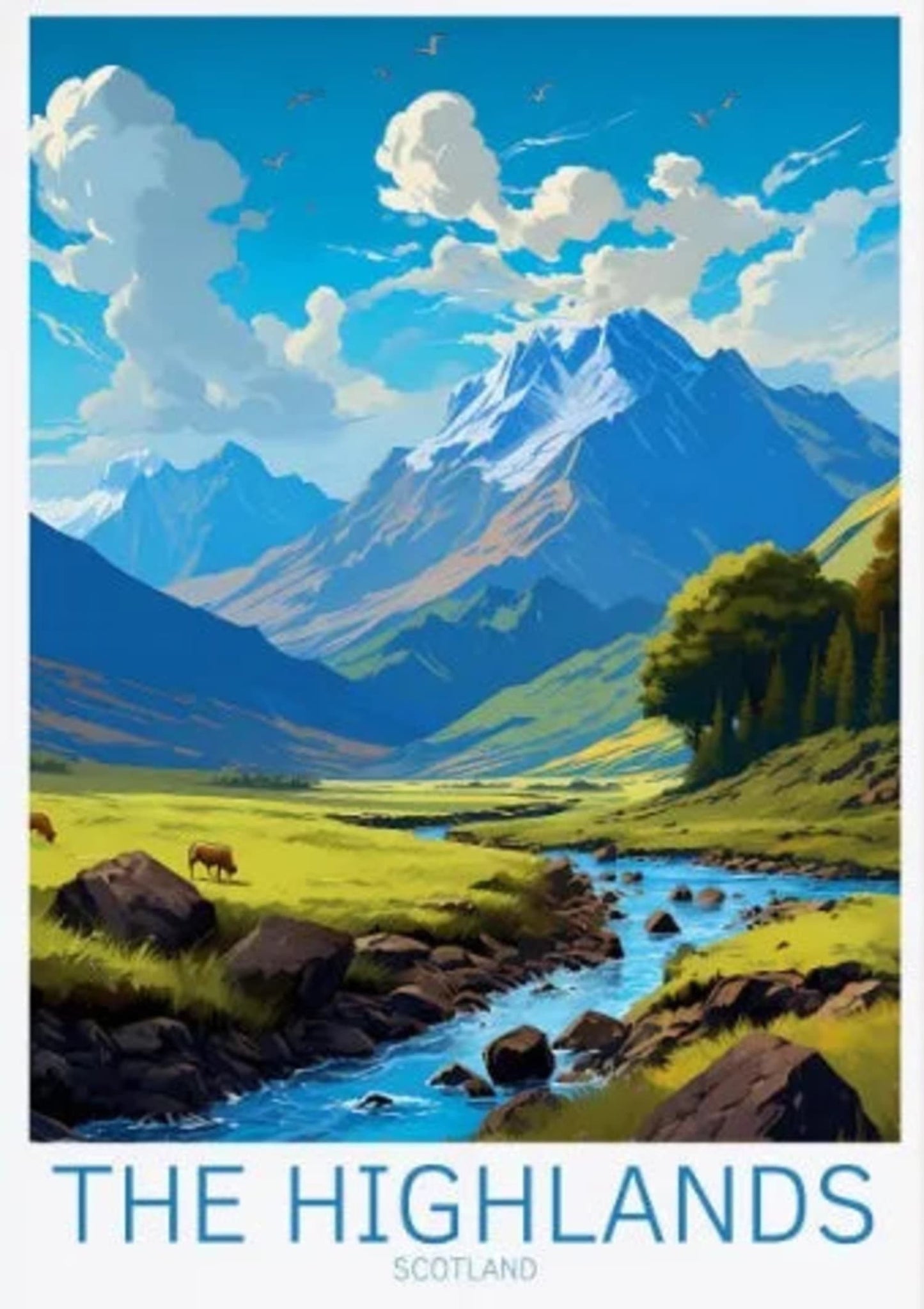 Scottish Highlands River | Serene Nature Landscape