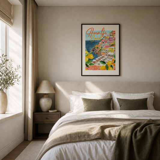 The Exact 5-Print La Dolce Vita Gallery Wall — Sizes, Spacing & Shopping List