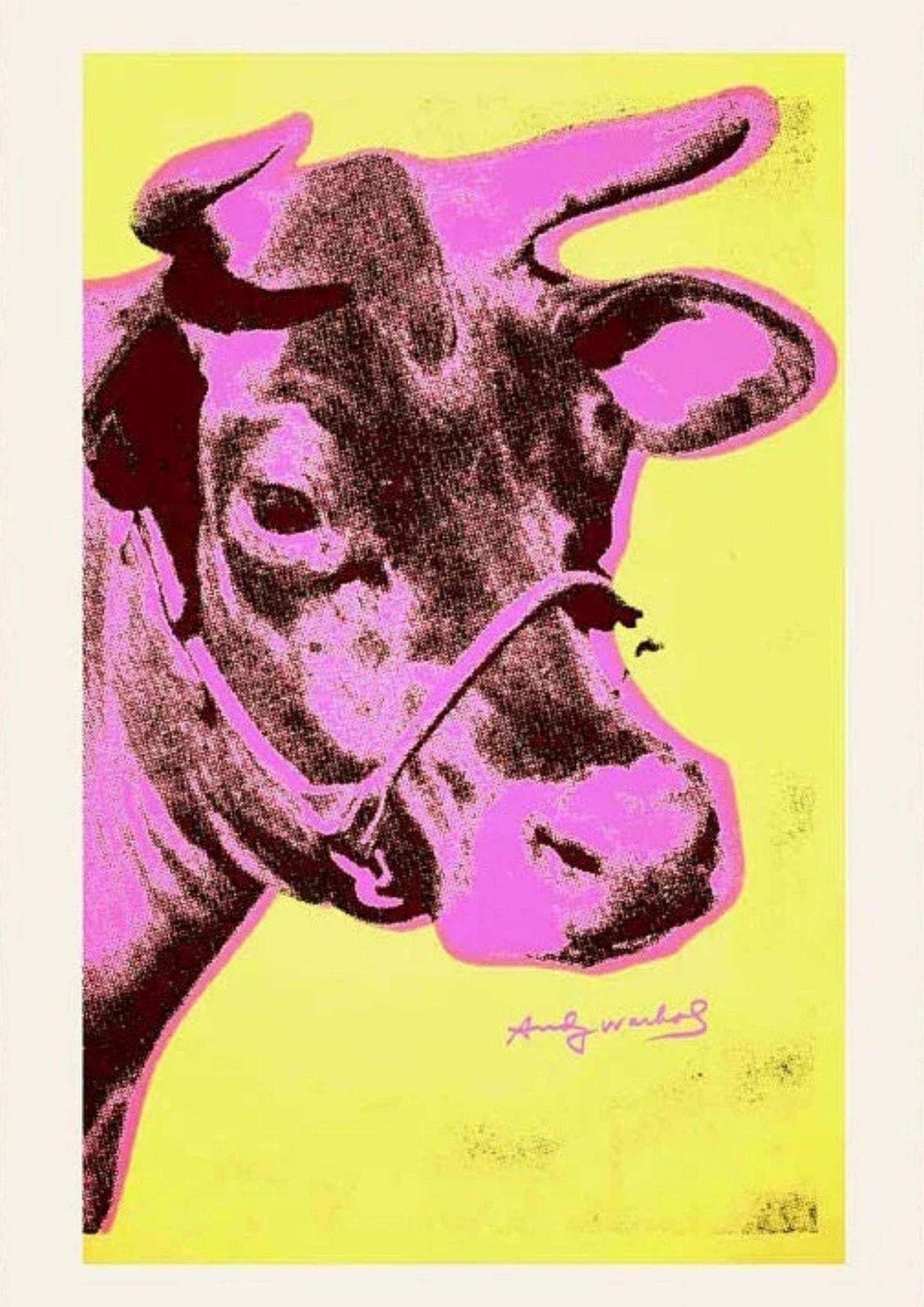 Andy Warhol | The Pink Bull | Vibrant Pop Art