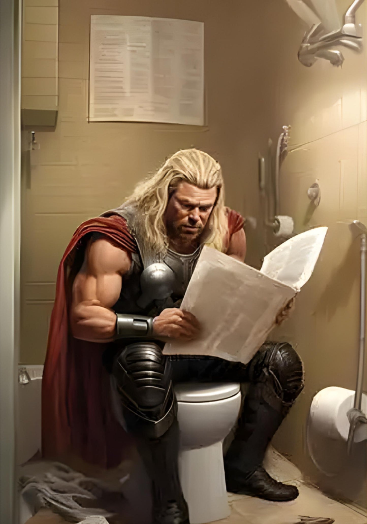 Spiderman Comic | Funny Bathroom Art
