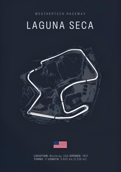 Laguna Seca | Modern Race Track Map
