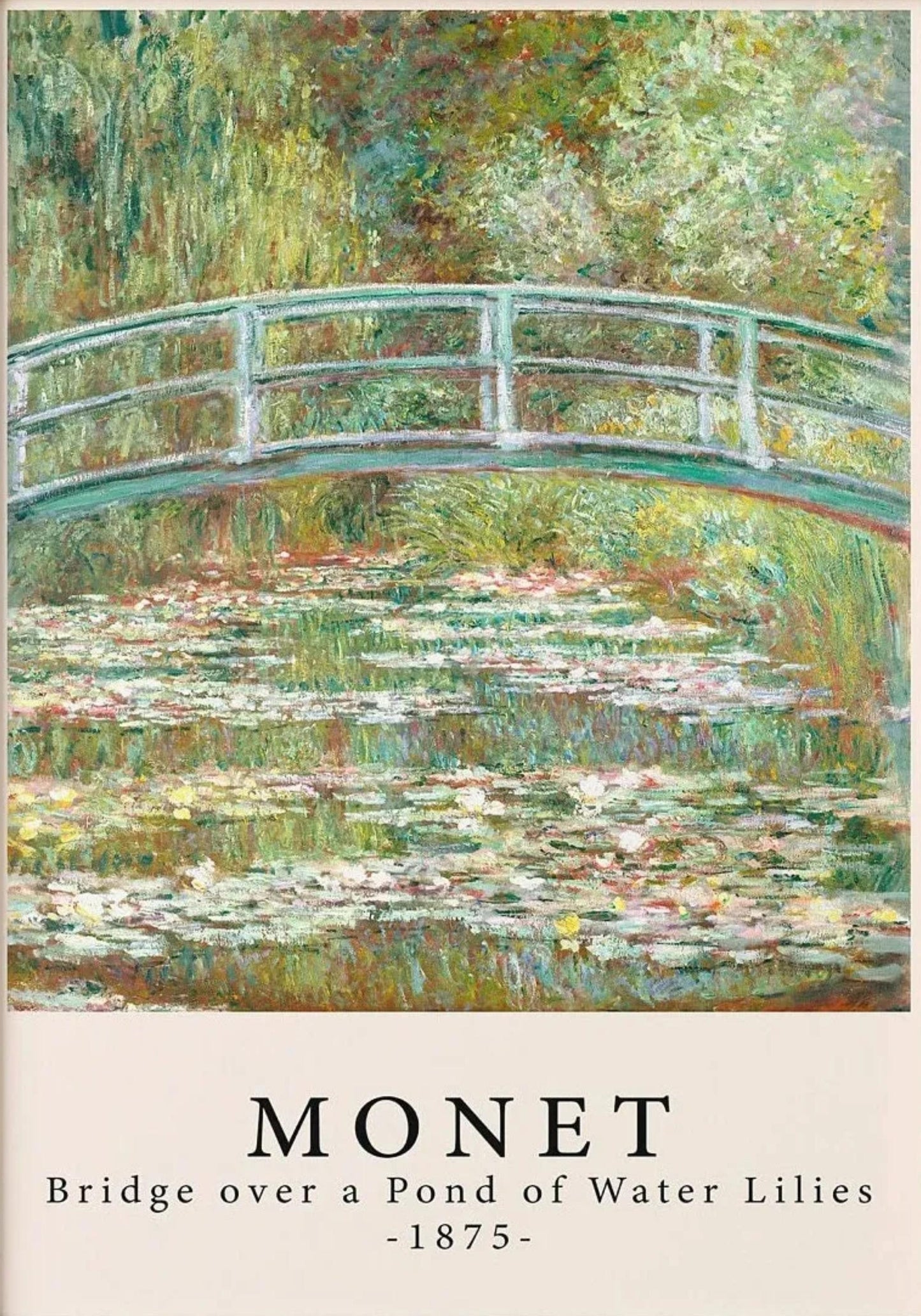 Claude Monet | Water Lilies Bridge | Impressionist Masterpiece