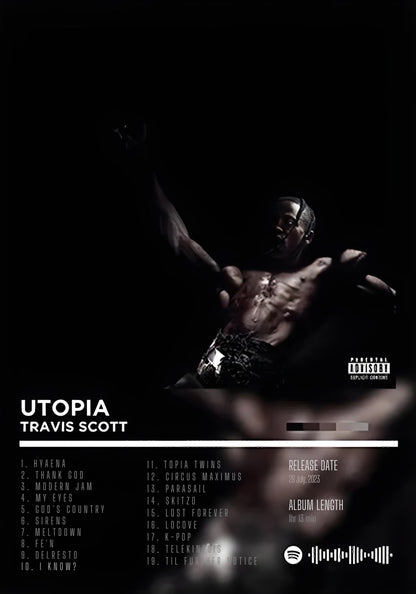 Travis Scott | Utopia | Iconic Hip Hop Artwork