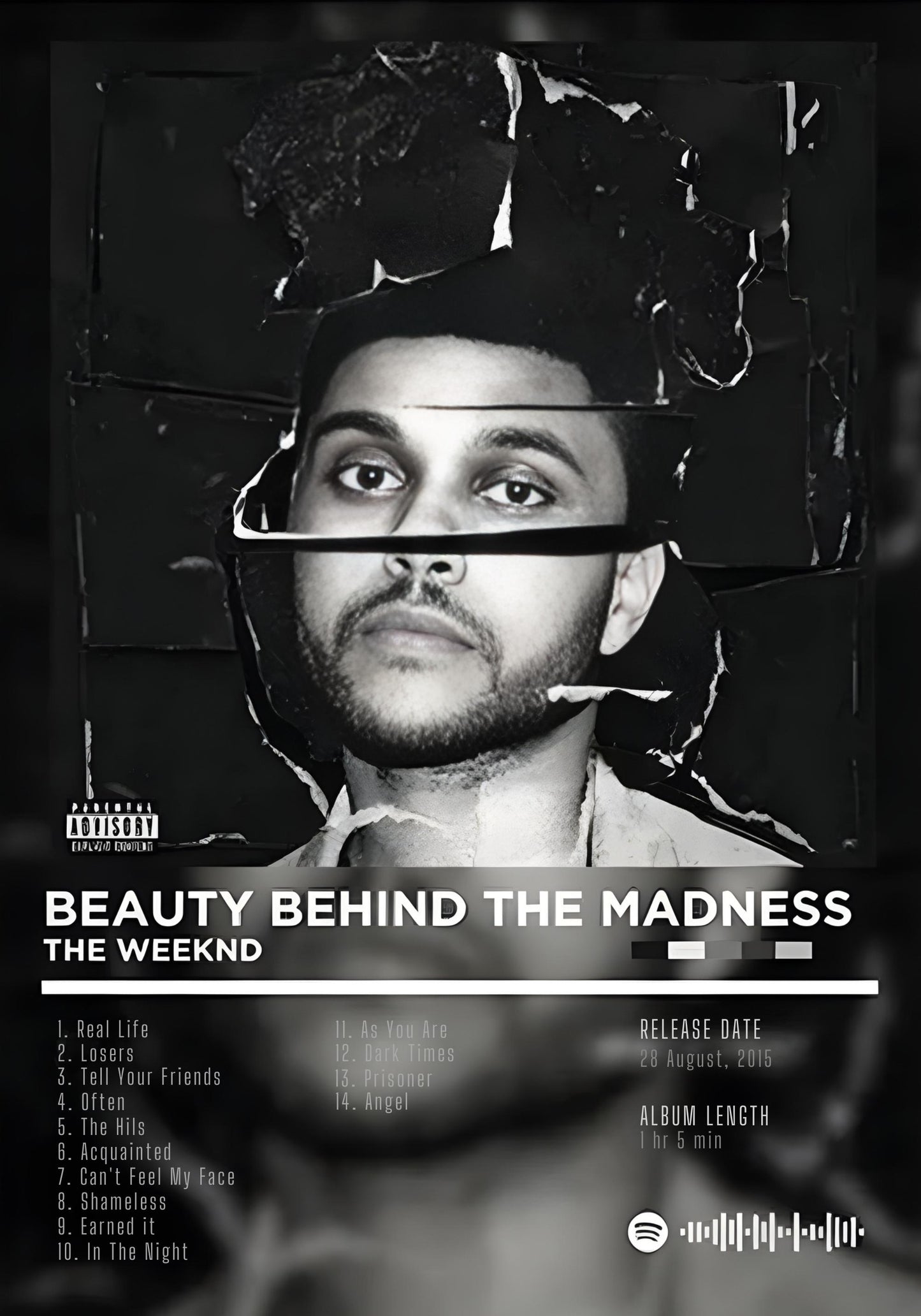 The Weeknd | Beauty Behind the Madness | Hip Hop Artwork