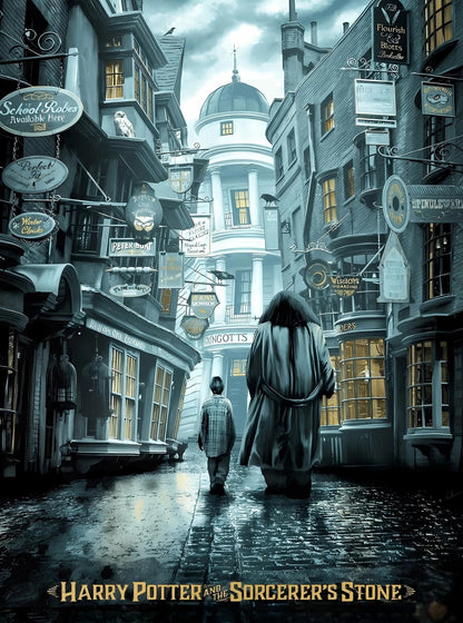 Harry Potter & Hagrid | Movie Art