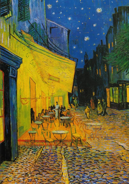 Dreamy Night Terras | Luminescent Landscape Art | Wall Decor Poster