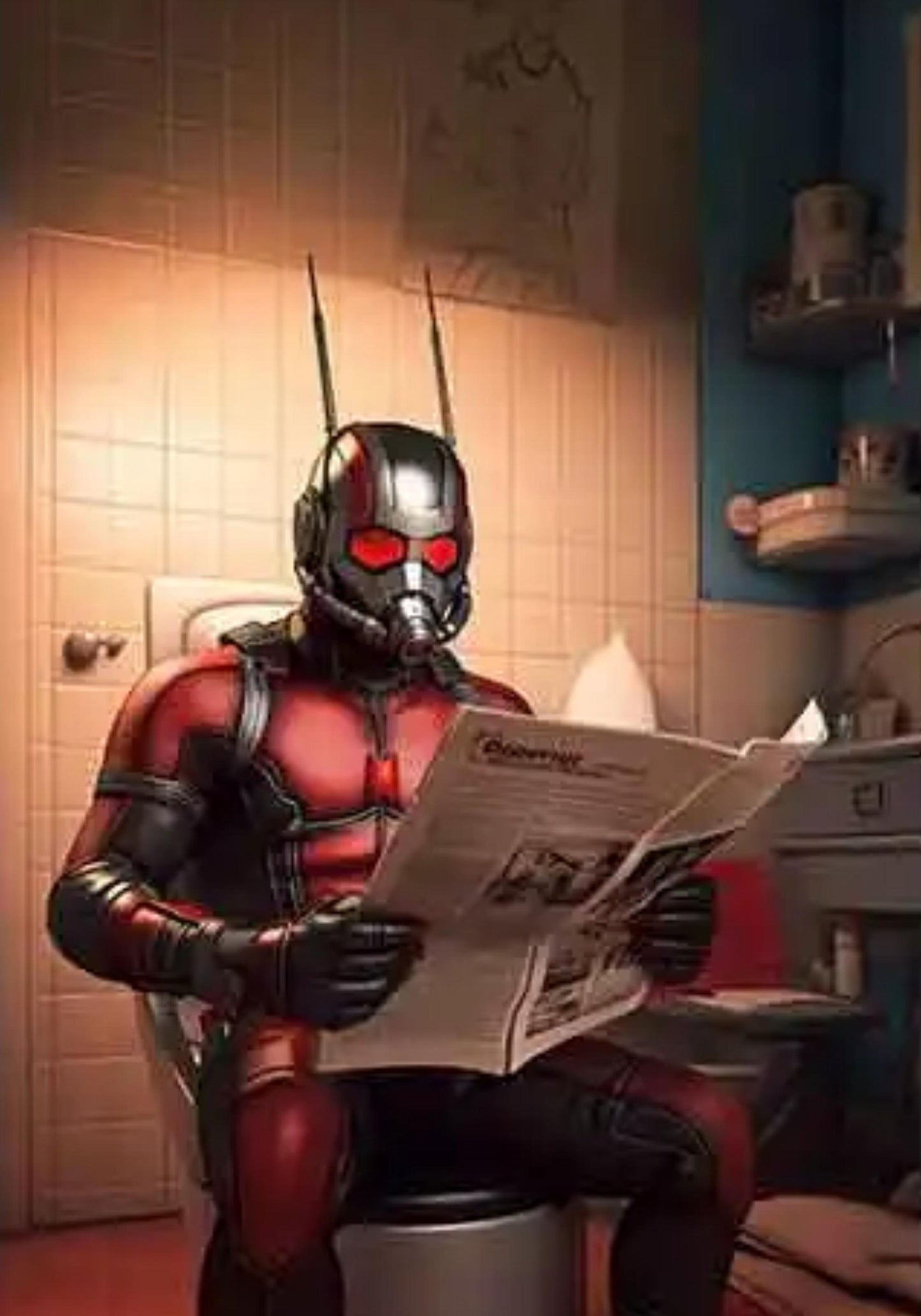 Spiderman Bathroom | Funny Comic Decor