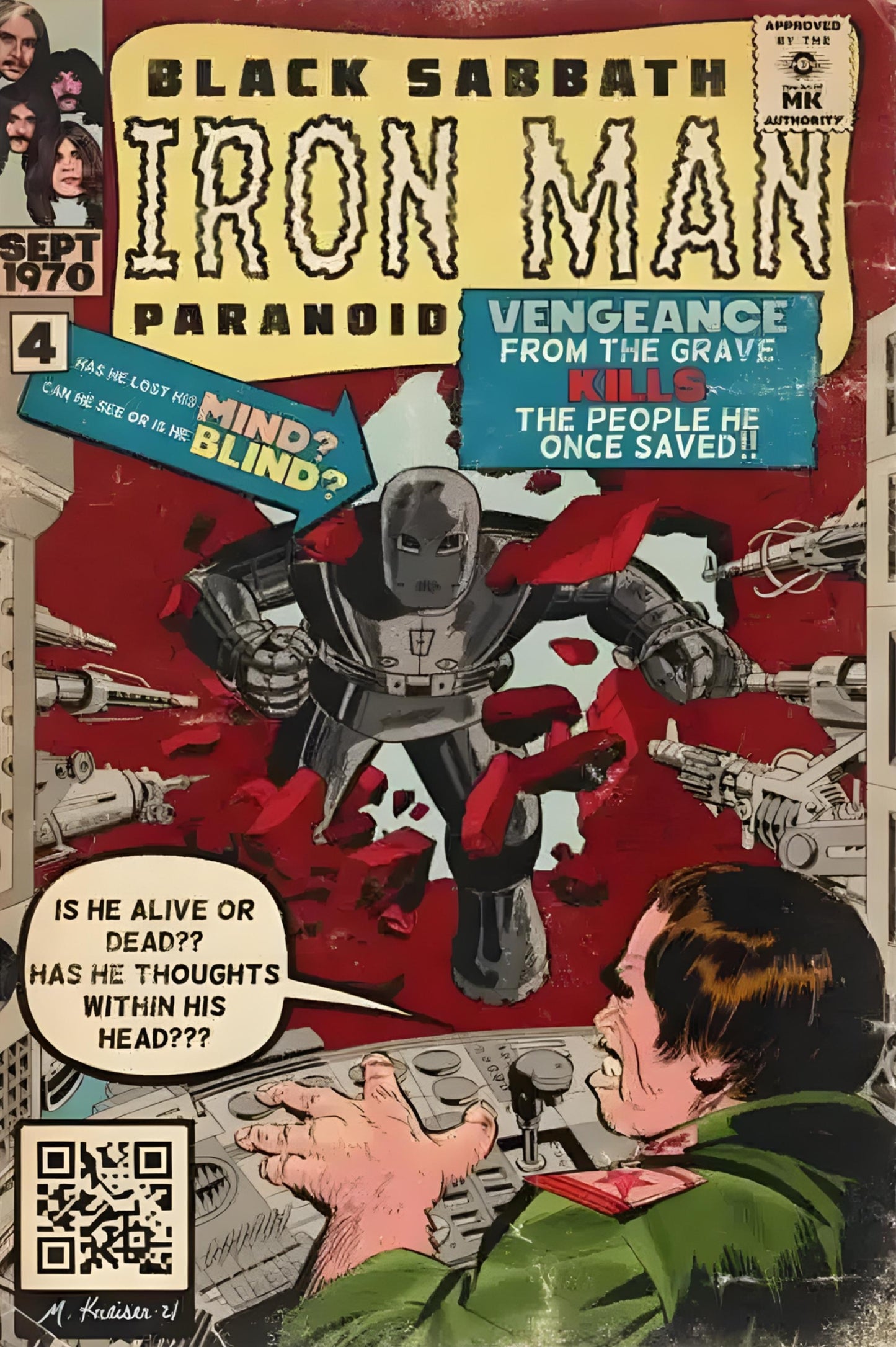 Black Sabbath | Iron Man Comic Poster