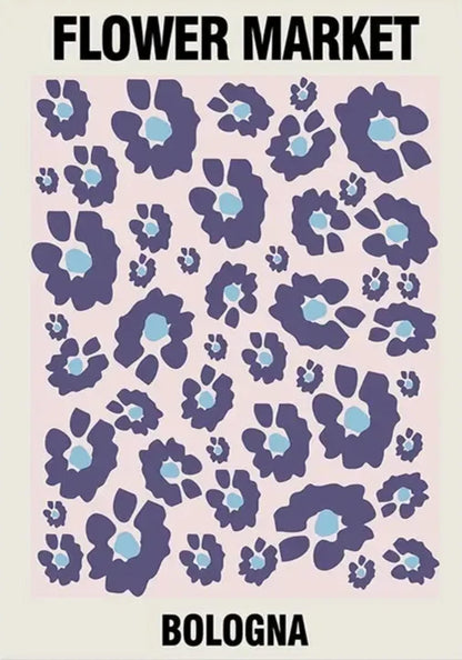 Flower Market | Bolognia | Iconic Poster Collection | Celebrating Artistic Expression Across Styles and Eras