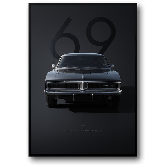 1969 Dodge Charger RT | Vintage Muscle Car Art