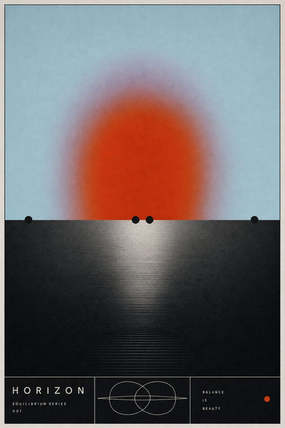Abstract Sun Horizon | Equilibrium Series Art Print | Modern Wall Decor Poster | Balance Beauty Design | Home Living Room Office