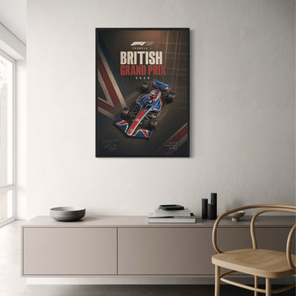 Formula 1 | British Grand Prix 2025 | Silverstone Circuit | F1 Car Racing Art | Motorsport Poster Print Decor